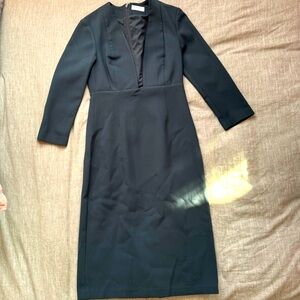 Babaton Masu Deep V Green Dress